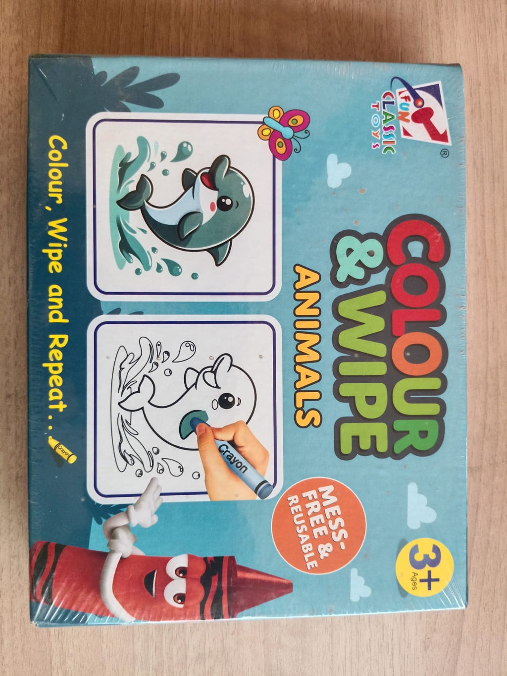 Board game Colour and wipe animal's