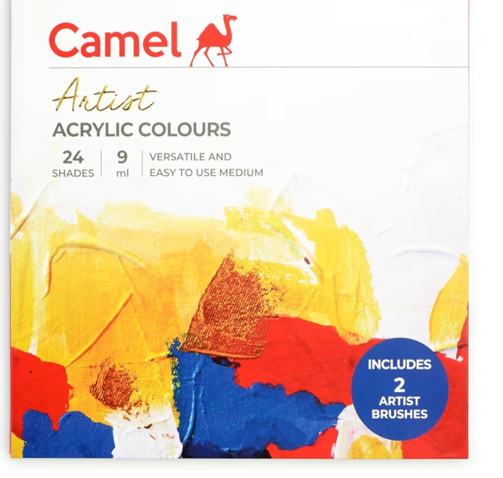 Camel Acrylic colour 24 shades 9 ml