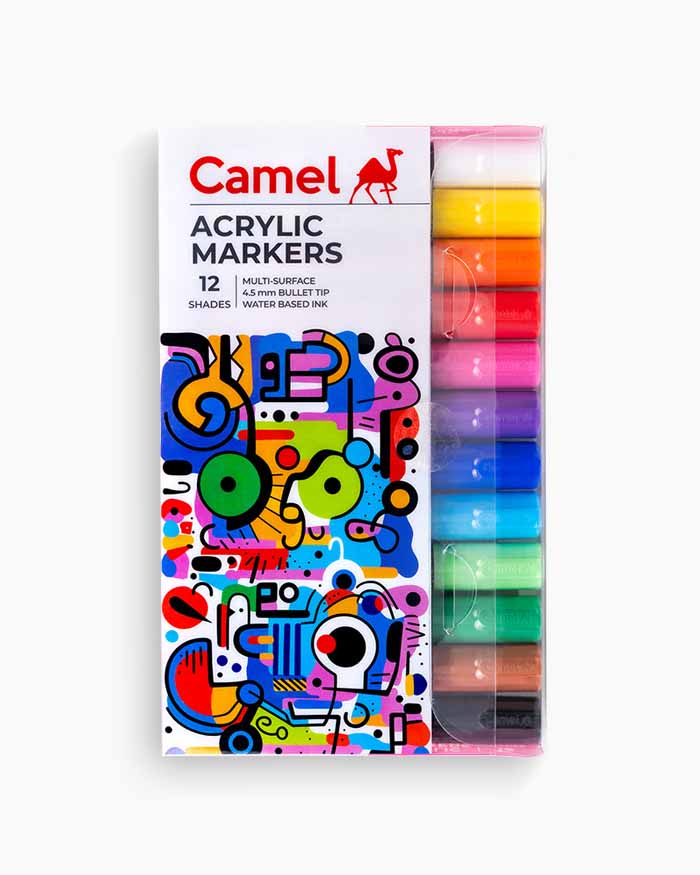 Camel Acrylic colour marker 12 shades