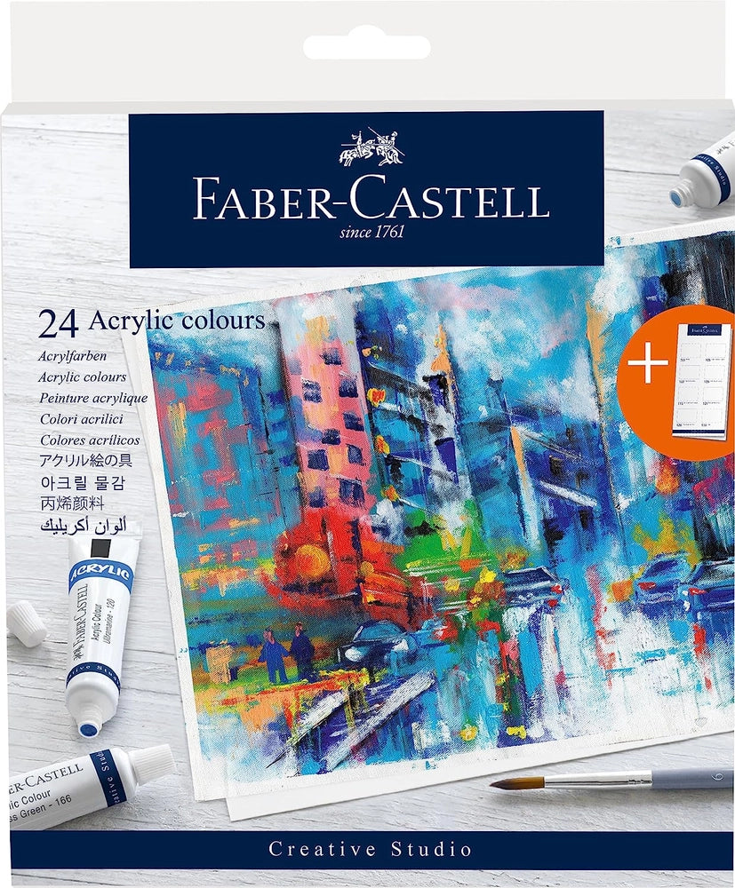 Faber castle acrylic colour 24 shades